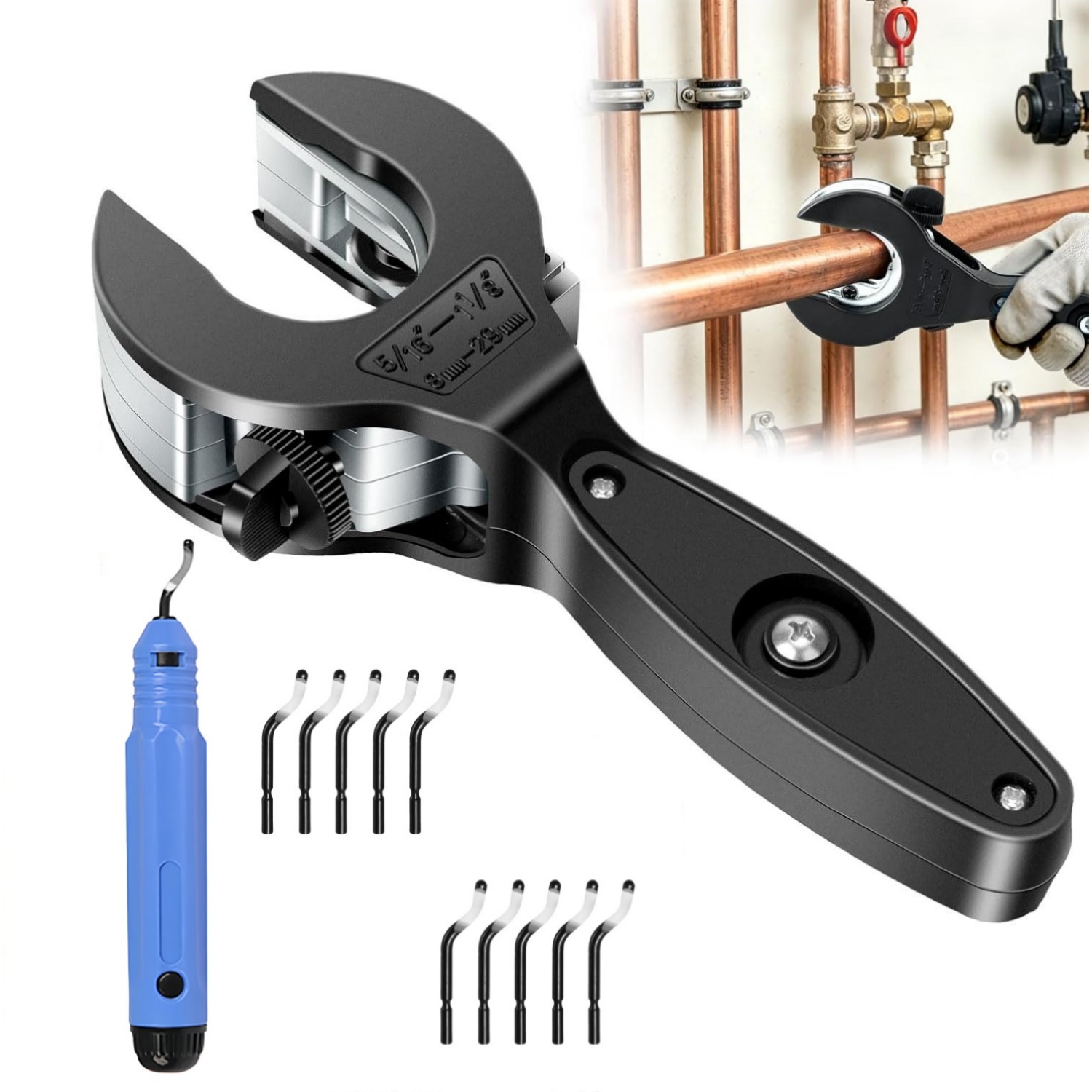 Pipe Cutter Ratchet - Труборез с храповым механизмом для труднодоступных