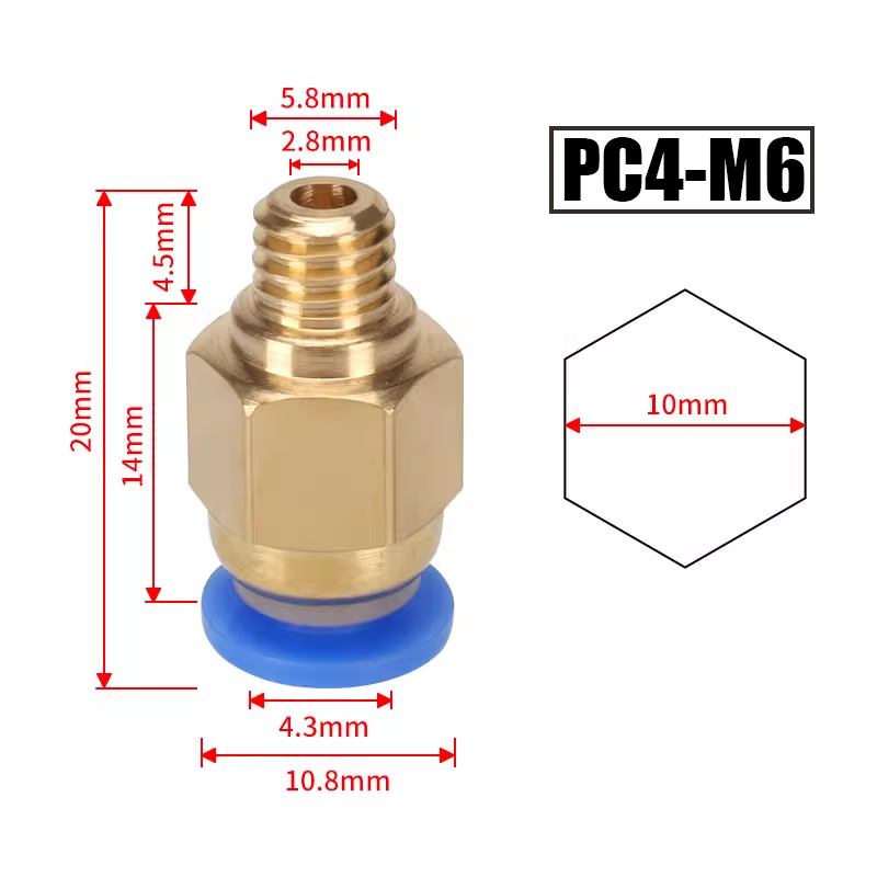10 шт./лот Пневматические соед – обзор и цена Ptfe Tape Thread