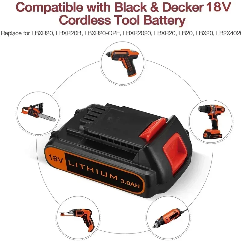 18 В 3,0 Ач BL2018 Замена для  – обзор и цена Black+Decker Tool Cordless